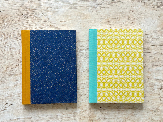 Carnet de notes format moyen fin, fait main, couverture au choix