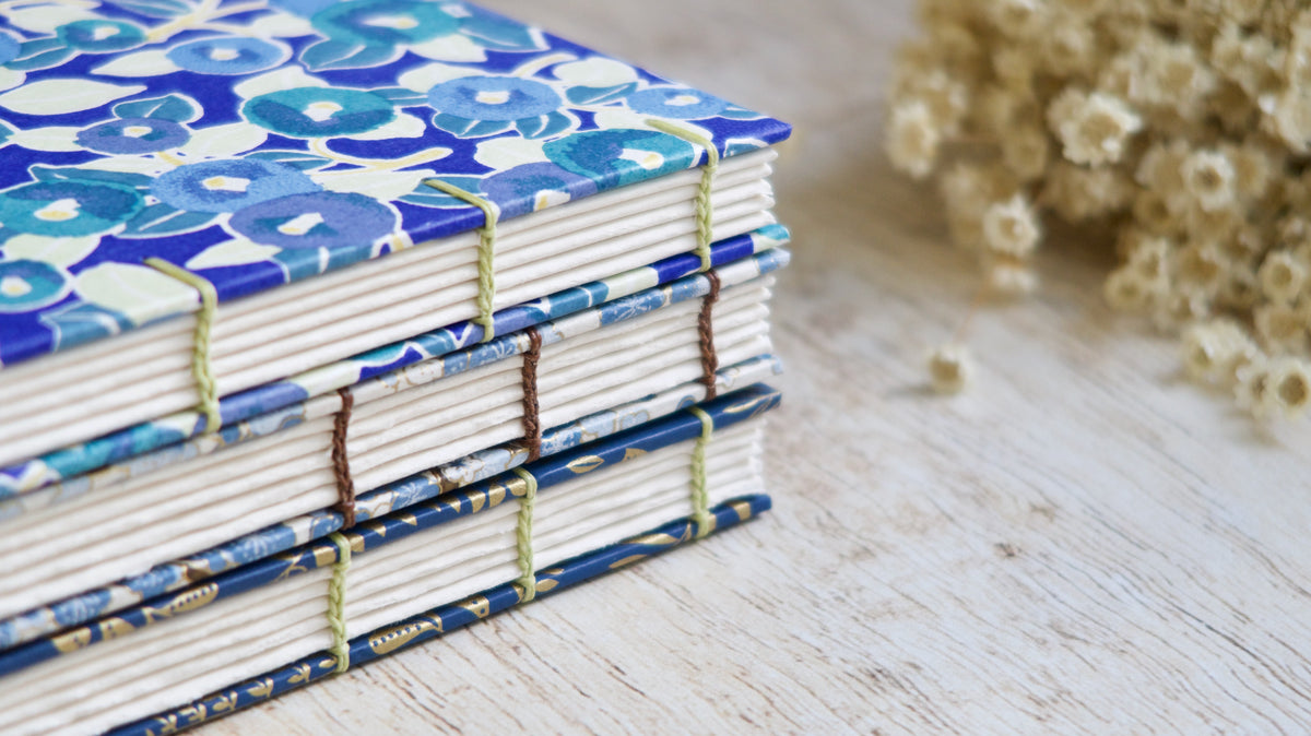 Couverture, fil et papier aquarelle 100% coton au choix pour personnaliser votre carnet