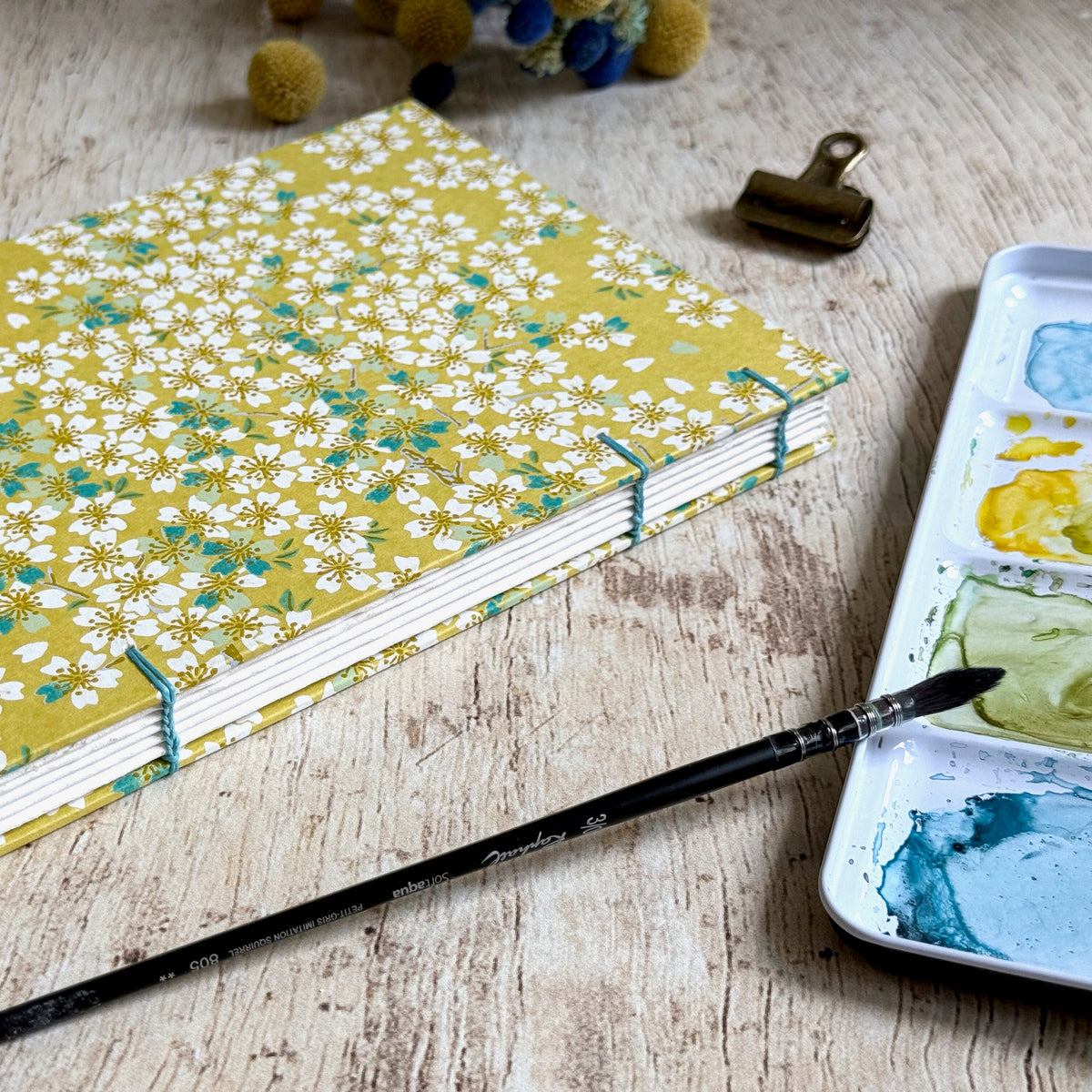 Carnets d'aquarelle personnalisables faits main de L'atelier Reliure en Bretagne