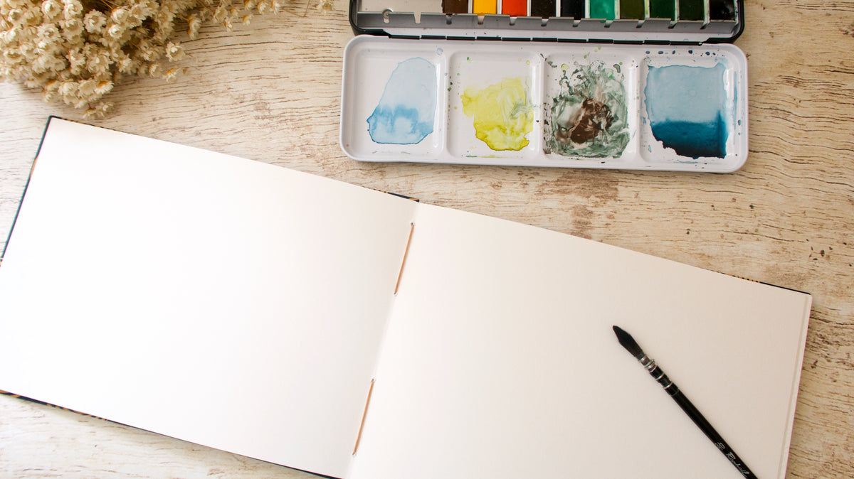 Carnet d'aquarelle Découverte Arches 3 grains - Reliure copte - Spirales